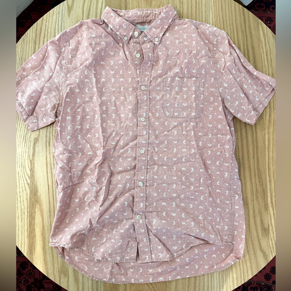 Outerknown Short Sleeve Button Down - Medium - image 1